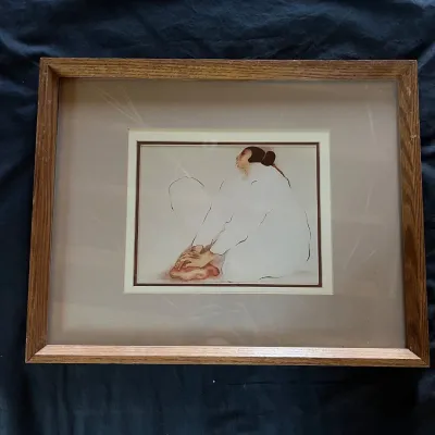 Sale Photo Thumbnail #89: 89 r c gorman pueblo potter framed art print