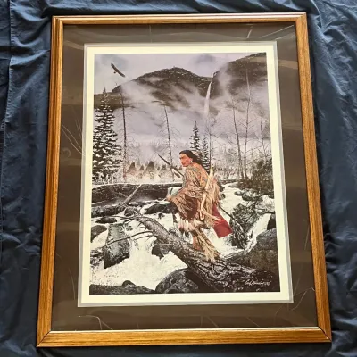 Sale Photo Thumbnail #55: 55 craig tennant entering the spirit world native american art print