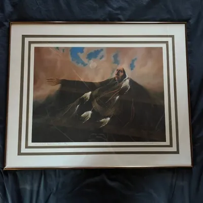 Sale Photo Thumbnail #47: 47 frank howell teton cloud dreamer numbered signed lithograph