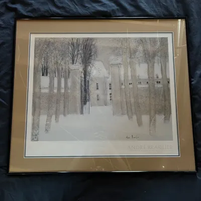 Sale Photo Thumbnail #82: 82 andr brasilier loupeigne sous la neige framed art print