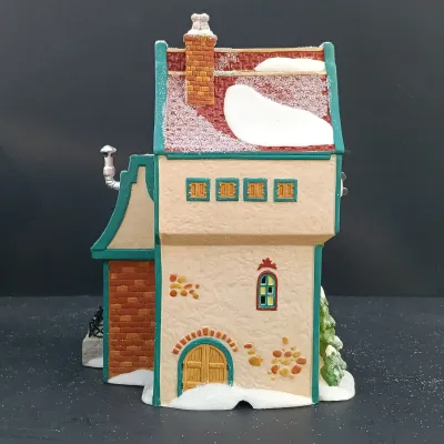 LOT 164: Department 56 North Pole Series Marie's Doll Museum and Jack In The Box Plant No. 2