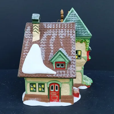 LOT 130: Department 56 North Pole Series Hall of Records, The Glacier Gazette and Early Rising Elves