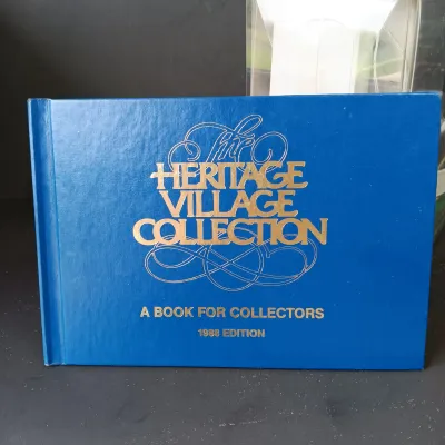 LOT 174: Department 56 Winter Oak Trees, Frosted Bare Branch Trees, Winter Birch Tree & 1988 Collectors Book