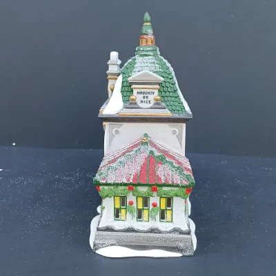 LOT 130: Department 56 North Pole Series Hall of Records, The Glacier Gazette and Early Rising Elves