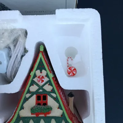 LOT 125: Department 56 North Pole Series Start a Tradition Set with Pencil Pines