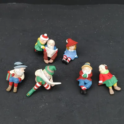 LOT 166: Department 56 North Pole Series Ginny's Cookie Treats Set, Christmas Fun Run and Have a Seat Elves