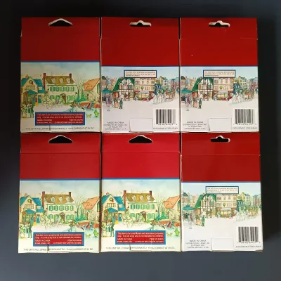 LOT 171: Lemax Christmas Village Figurines, Mini Lights & Railway Stop Lights