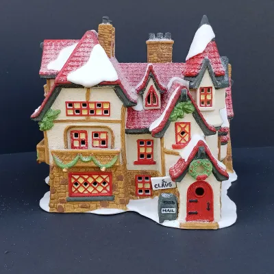 LOT 121: Department 56 North Pole Series Post Office, Santa's Workshop and Reindeer Barn