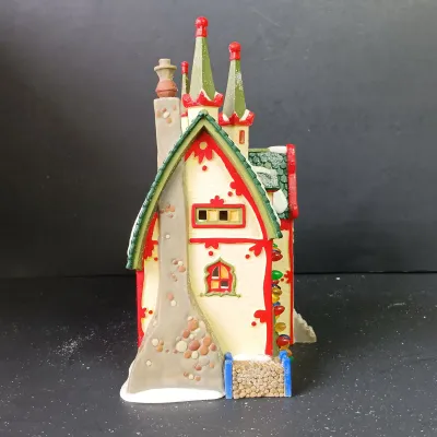 LOT 173: Department 56 North Pole Series Glass Ornament Works and Santa's Light Shop