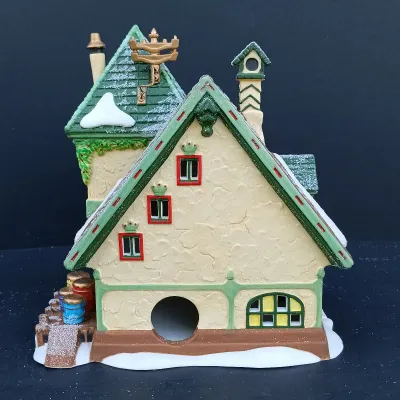 LOT 130: Department 56 North Pole Series Hall of Records, The Glacier Gazette and Early Rising Elves