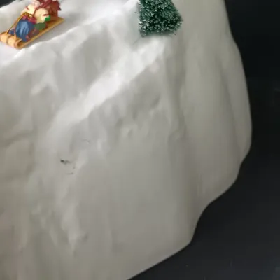 LOT 177: Department 56 Village Animated Hill and North Pole Series Downhill Elves