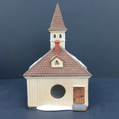 LOT 127: Department 56 New England Series Sleepy Hollow Ichabod Crane's Cottage, Sleepy Hollow Church and Harvest Time