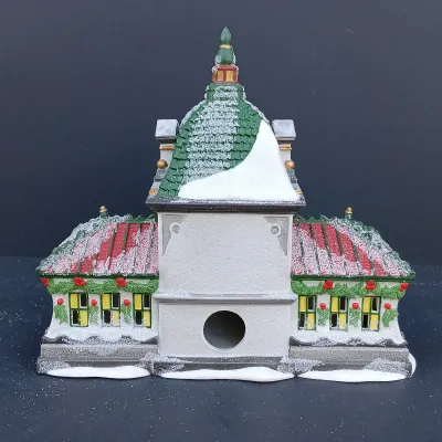 LOT 130: Department 56 North Pole Series Hall of Records, The Glacier Gazette and Early Rising Elves