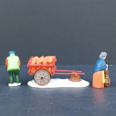 LOT 127: Department 56 New England Series Sleepy Hollow Ichabod Crane's Cottage, Sleepy Hollow Church and Harvest Time