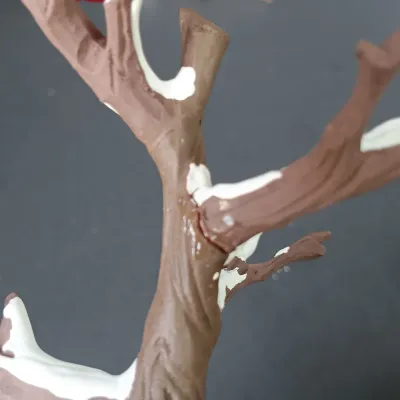 LOT 170: Department 56 Winter Birch Tree, Frosted Bare Branch Trees, Winter Oak Trees & Holly Hedges