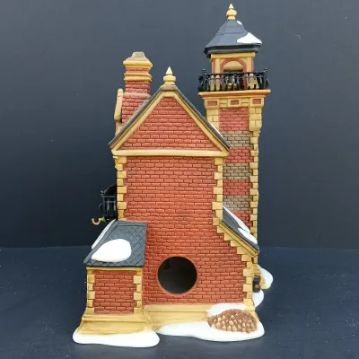 LOT 126: Department 56 Dickens' Village Series Ashwick Lane Hose & Ladder, Nephew Fred's Flat and Candle Shop