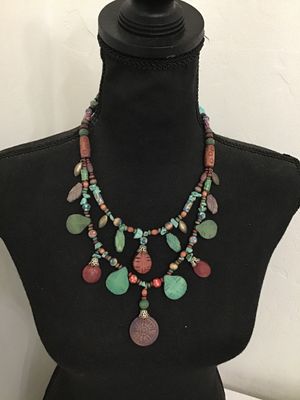 Boho Multi-Strand Beaded Statement Necklace