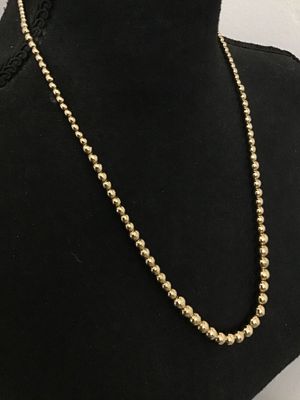 Vintage Gold-Tone Graduated Bead Necklace