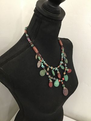 Boho Multi-Strand Beaded Statement Necklace