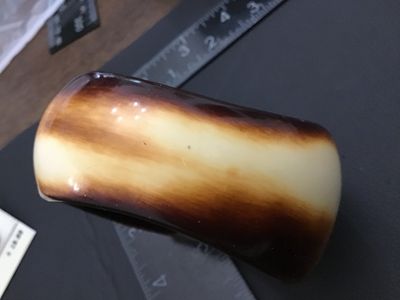 Vintage Faux Tortoiseshell Bakelite Style Chunky Bangle Bracelet
