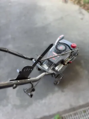Vintage Craftsman 3.0 HP gas-powered edger, showing signs of use and wear.