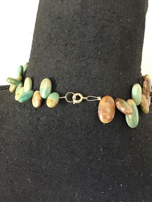 Vintage Natural Turquoise Nugget Bead Necklace
