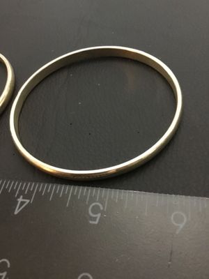 Pair of Metallic Tone Bangle Bracelets