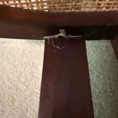MCM Style Cane Seat Accent Chair (B1-BM)