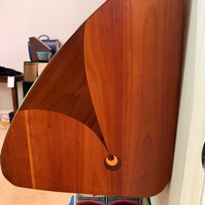 MCM Wall-Mounted Roll-Top Desk with Inlay (B1-BM)