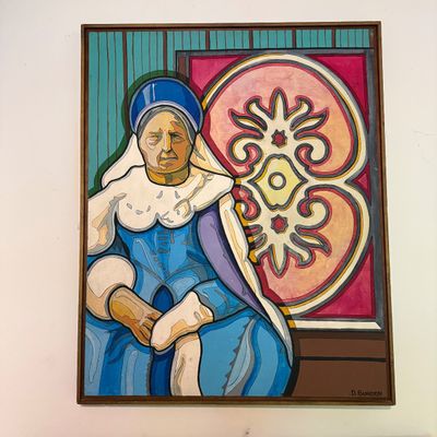 D. Burden "Untitled" Original Acrylic Painting (B1-BM)