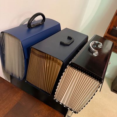3-Drawer Metal Filing Cabinet with Expanding Organizers and Office Supplies (B1-BM)