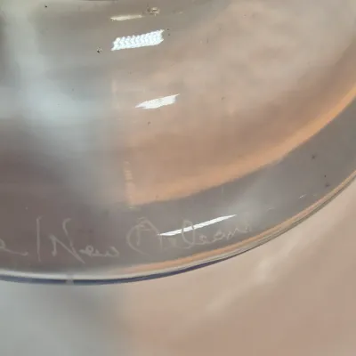 LOT 40: Rosetree New Orleans 18" Art Glass Vase Signed