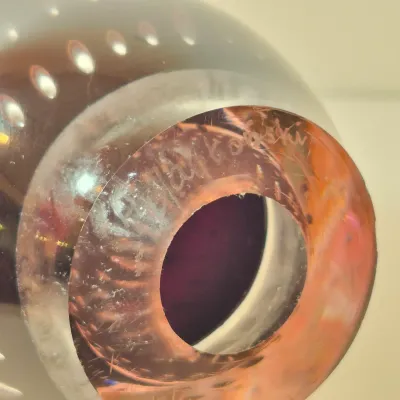 LOT 36: Adam Jablonski Signed Art Glass Sculpture 12.5"