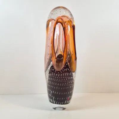LOT 36: Adam Jablonski Signed Art Glass Sculpture 12.5"