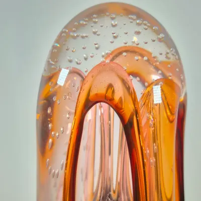 LOT 36: Adam Jablonski Signed Art Glass Sculpture 12.5"