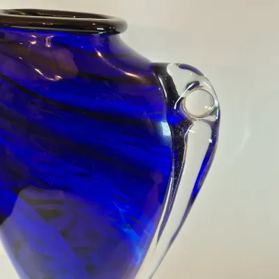 LOT 40: Rosetree New Orleans 18" Art Glass Vase Signed