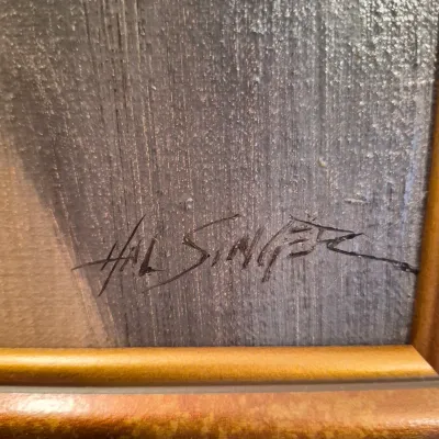 LOT 52: Original Oil Painting by Hal Singer