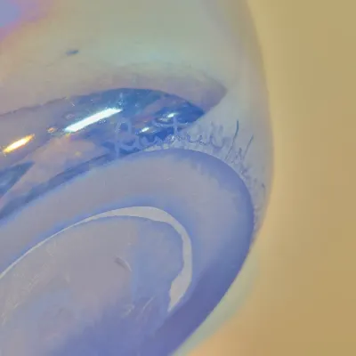 LOT 38: Rosetree New Orleans Iridescent Art Glass Vase Signed