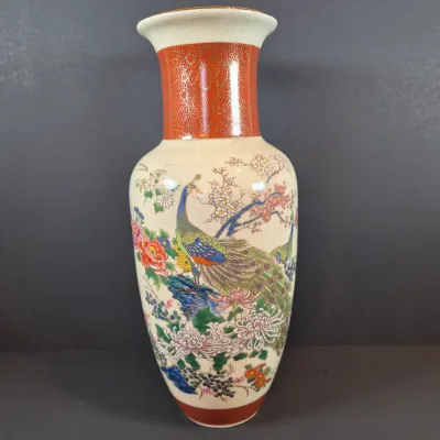 LOT 47: Vintage 3D Chinese Terracotta Army Plaque with Collection of Asian Porcelain Decorative Items
