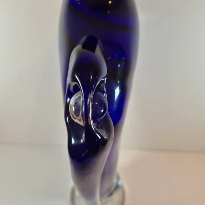 LOT 40: Rosetree New Orleans 18" Art Glass Vase Signed