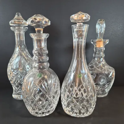 LOT 118: Collection of Galway Irish Crystal Decanters and More