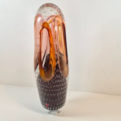 LOT 36: Adam Jablonski Signed Art Glass Sculpture 12.5"