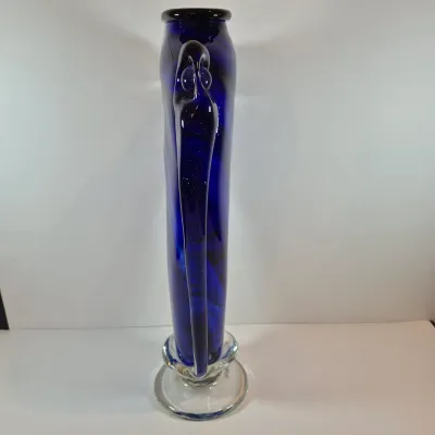 LOT 40: Rosetree New Orleans 18" Art Glass Vase Signed