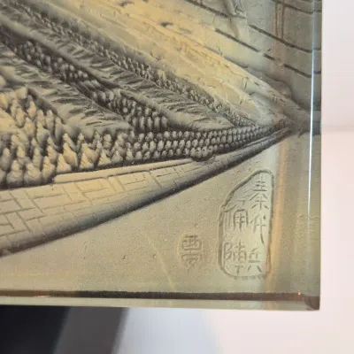 LOT 47: Vintage 3D Chinese Terracotta Army Plaque with Collection of Asian Porcelain Decorative Items