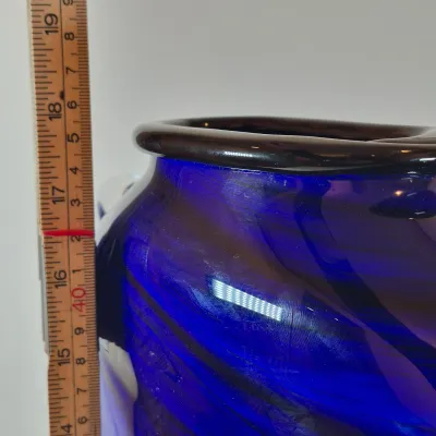 LOT 40: Rosetree New Orleans 18" Art Glass Vase Signed