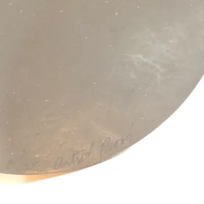 LOT 109: Steven Correia Artist Proof Acid-Etched Floral Art Glass Vase-13" Signed