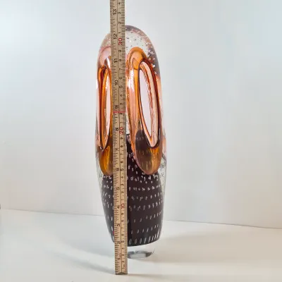 LOT 36: Adam Jablonski Signed Art Glass Sculpture 12.5"