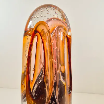LOT 36: Adam Jablonski Signed Art Glass Sculpture 12.5"