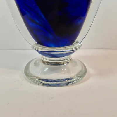 LOT 40: Rosetree New Orleans 18" Art Glass Vase Signed