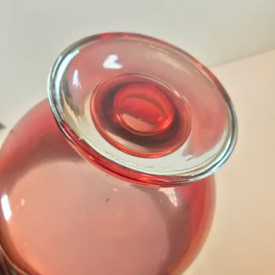 LOT 110: Adam Jablonski Signed Art Glass Vase 12"